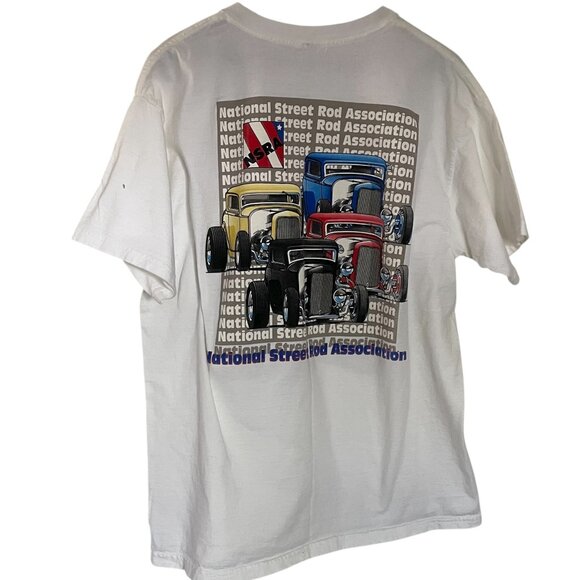 Vtg Y2K 2002 Northeast Street Rod Nationals T Shirt XL Hot Rod Cars Streetwear - Picture 3 of 3